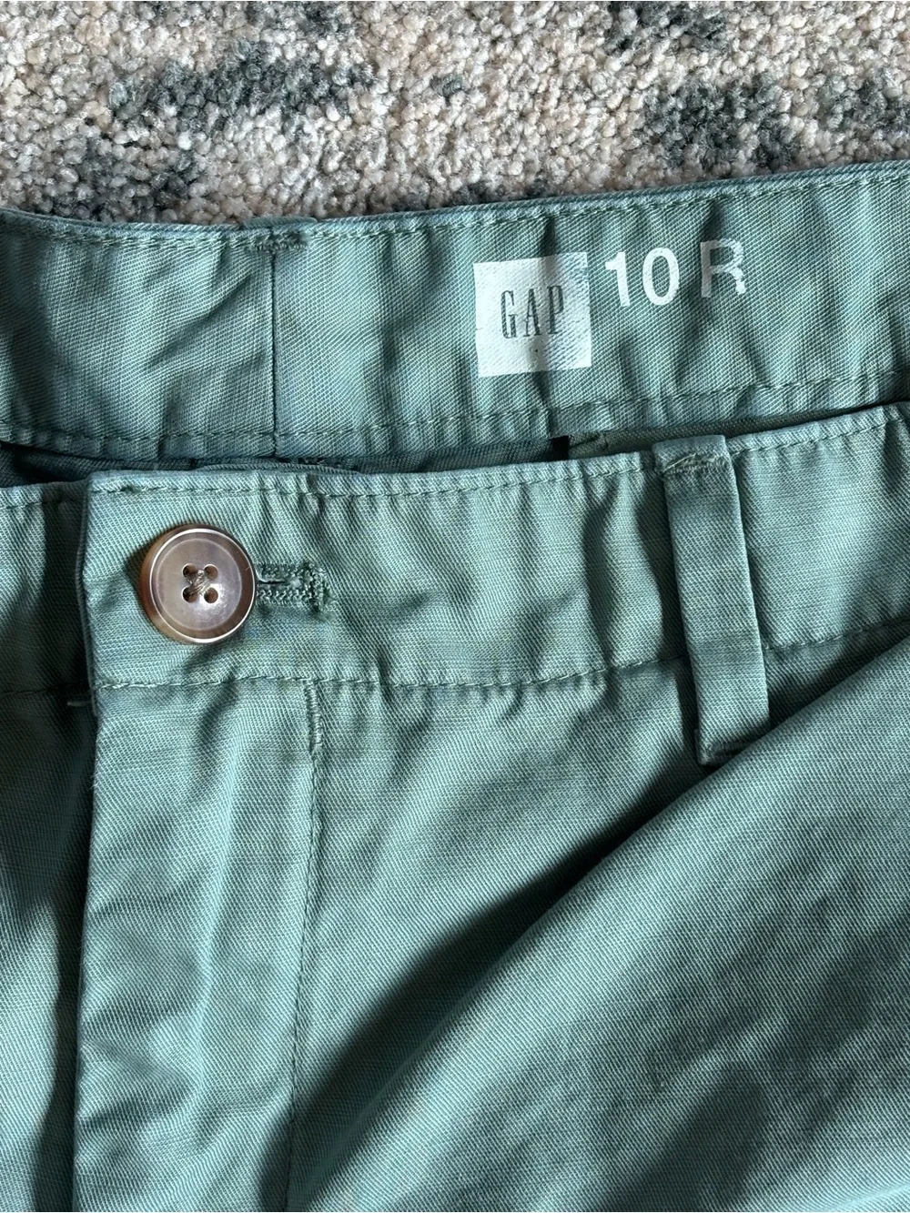 GAP Teal Green Cotton Bermuda Shorts